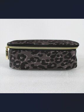 TARTAN + TWINE LEOPARD PRINT MAKEUP BAG